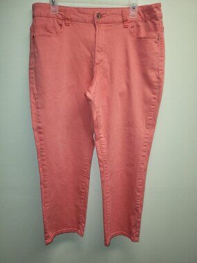 Santana Jeans Women’s Coral Straight Leg Pants Size 14 Stretch Casual Career